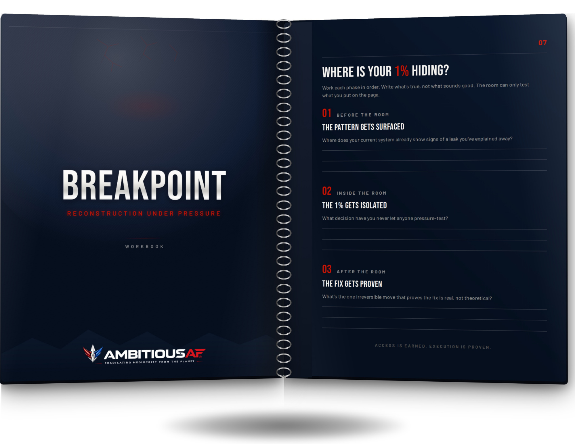 BREAKPOINT Workbook — open spread