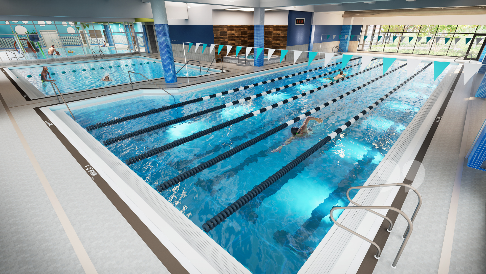 Indoor lap pool at Lake Nona Performance Club