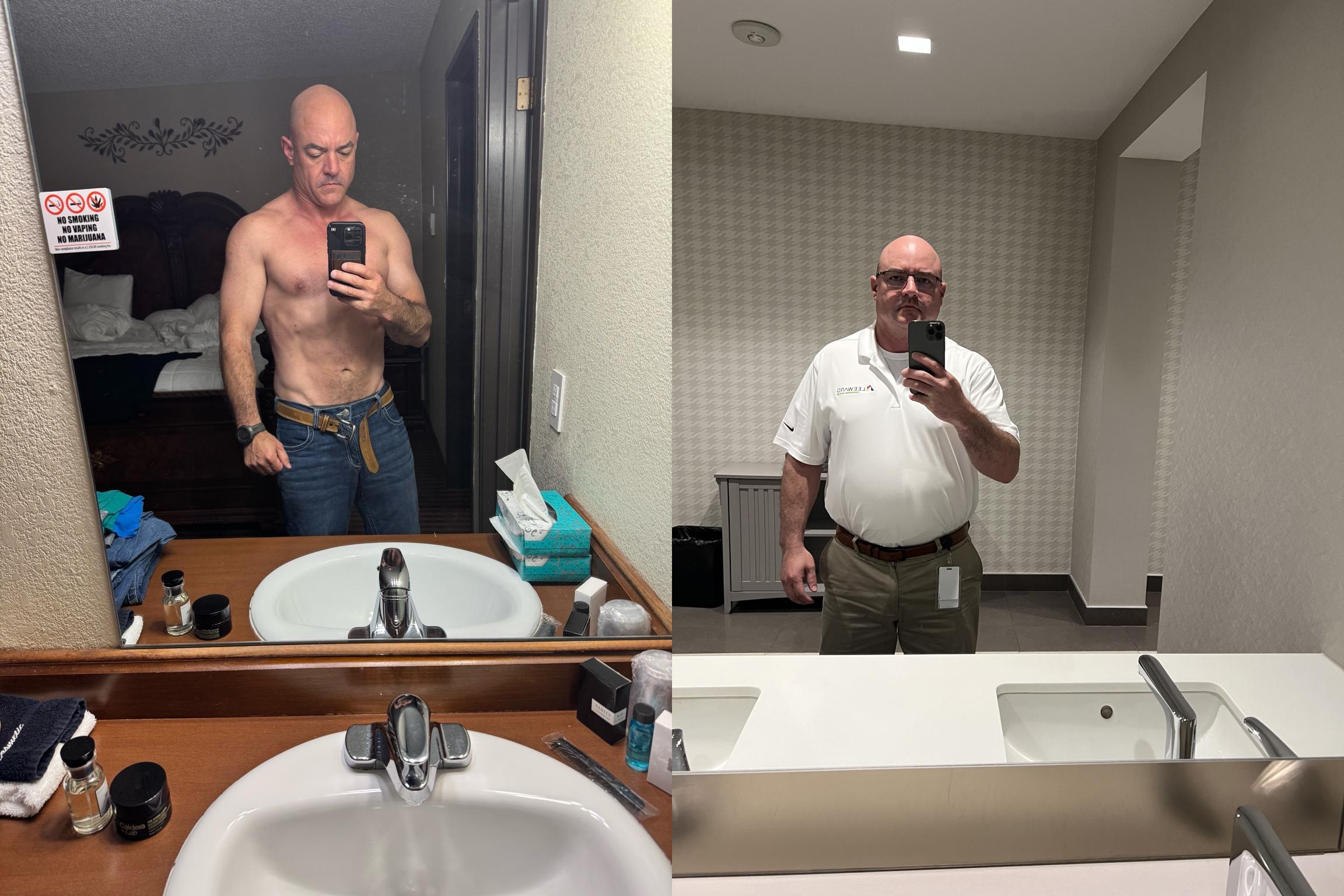 Sam — before and after, USMC Veteran, Denver Colorado